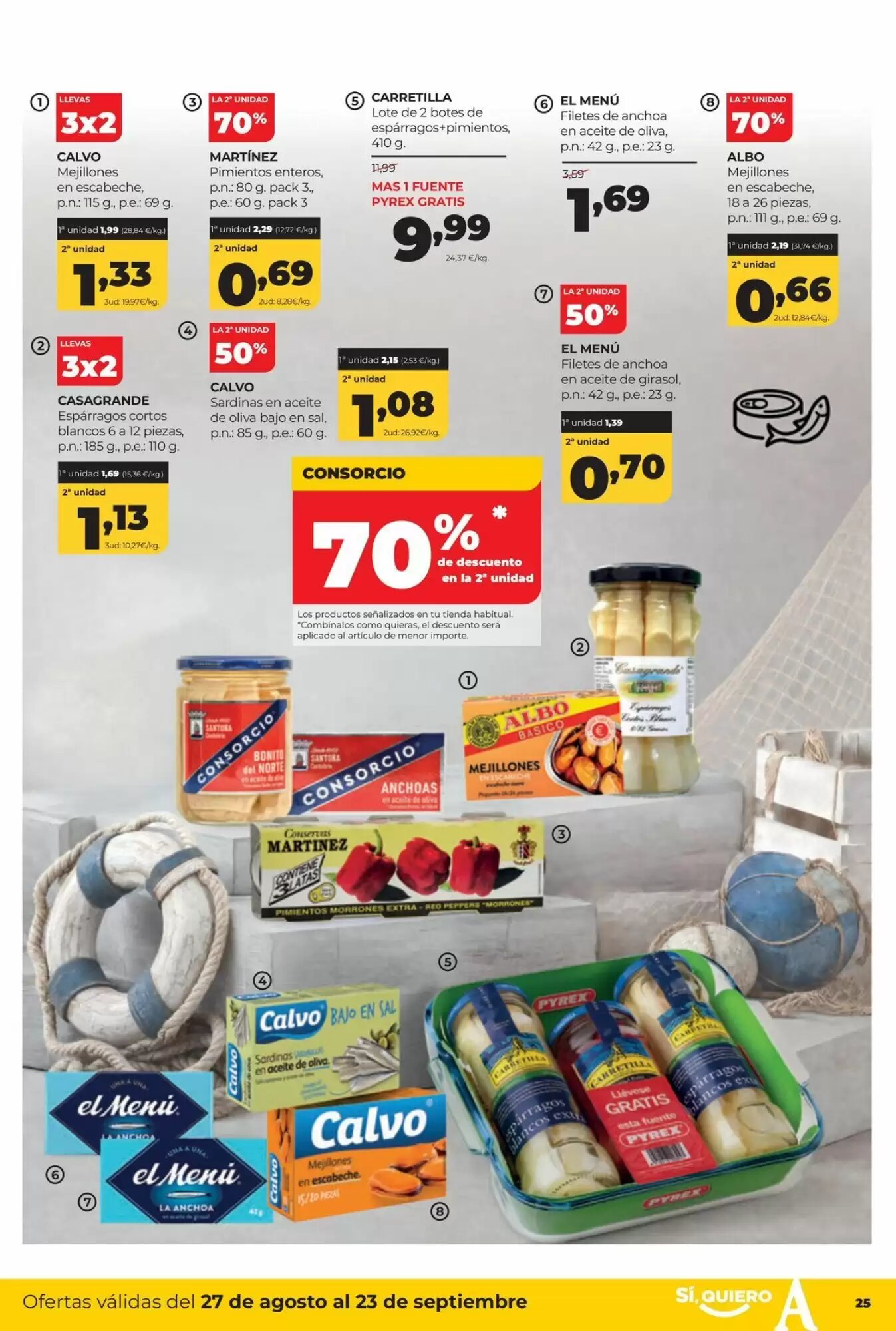 Folleto promocional de Alimerka válido desde el 27/08/2026 - Página 27.
