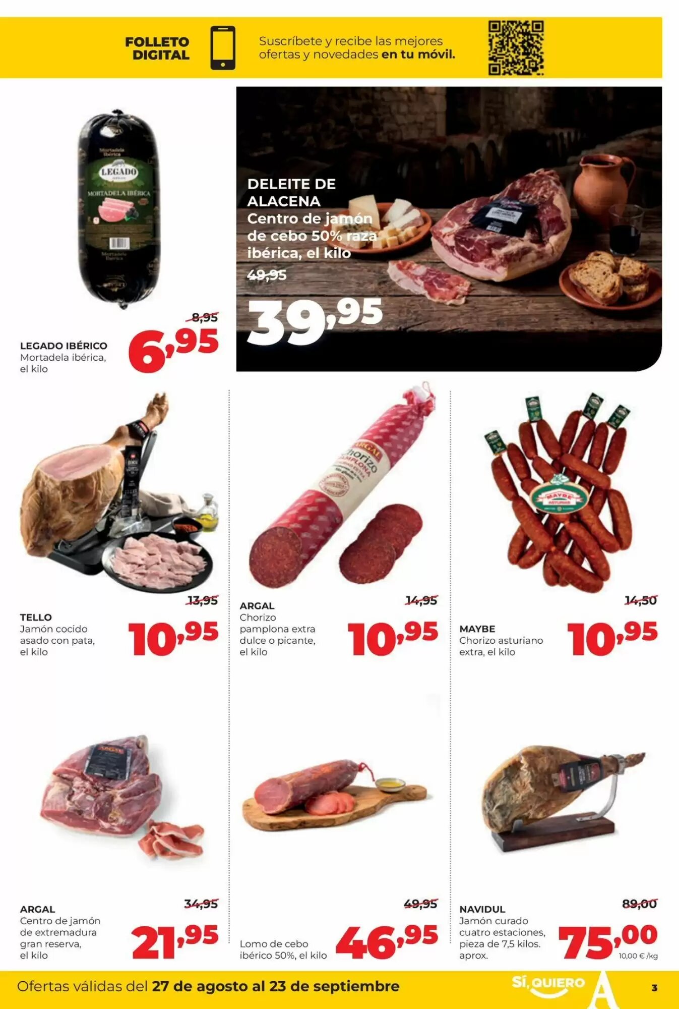 Folleto promocional de Alimerka válido desde el 27/08/2026 - Página 3.