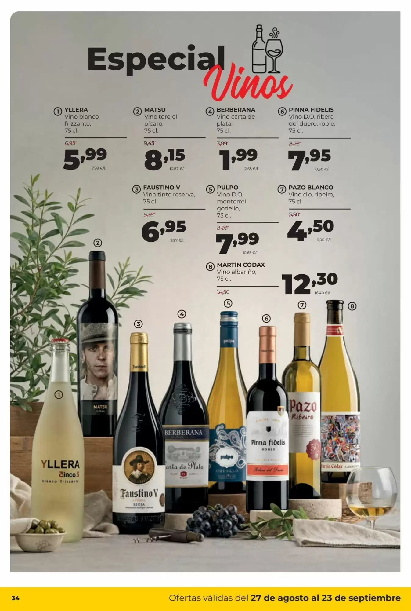 Folleto promocional de Alimerka válido desde el 27/08/2026 - Página 36.