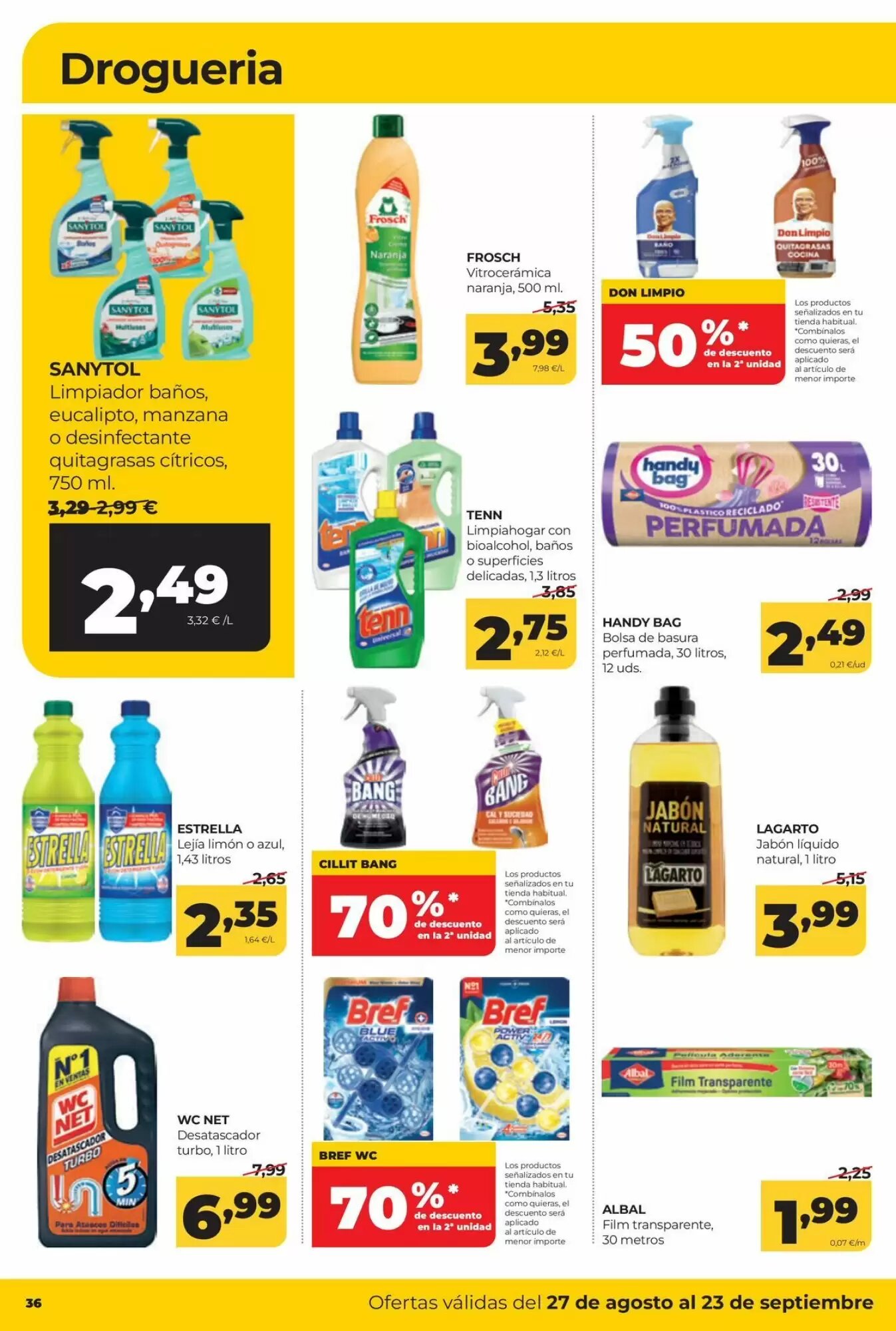 Folleto promocional de Alimerka válido desde el 27/08/2026 - Página 40.