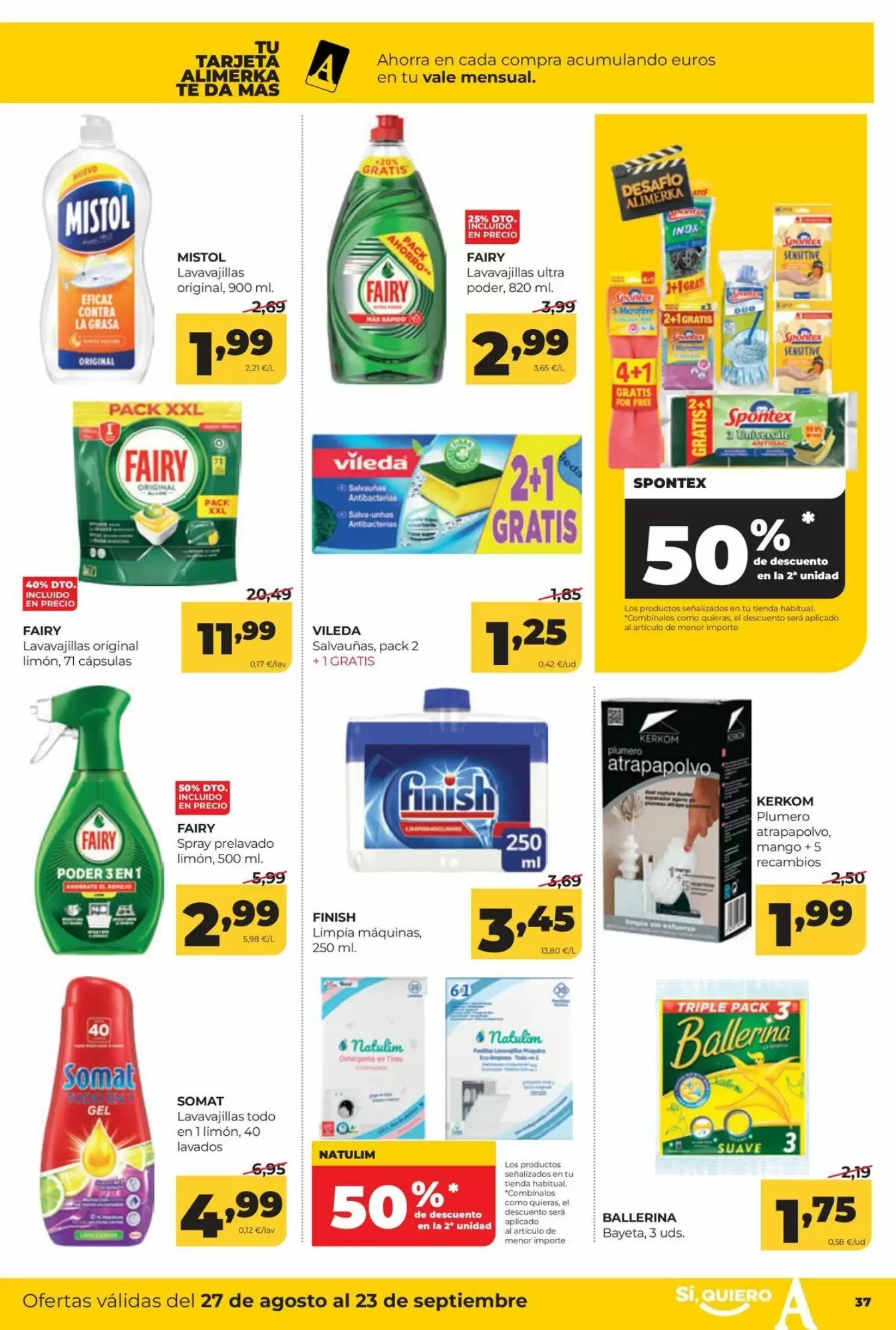 Folleto promocional de Alimerka válido desde el 27/08/2026 - Página 41.