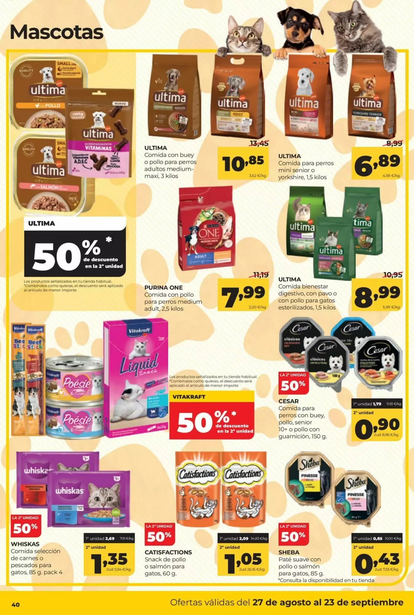 Folleto promocional de Alimerka válido desde el 27/08/2026 - Página 44.