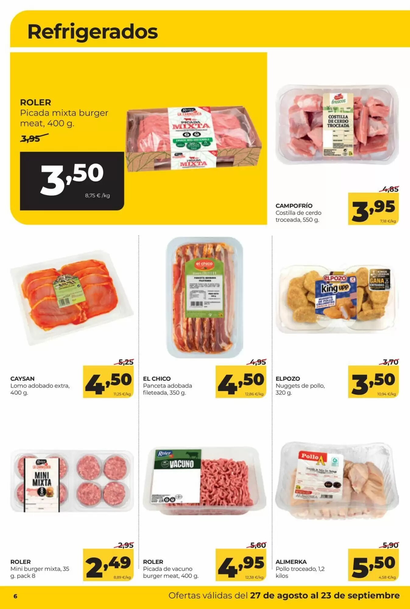 Folleto promocional de Alimerka válido desde el 27/08/2026 - Página 6.