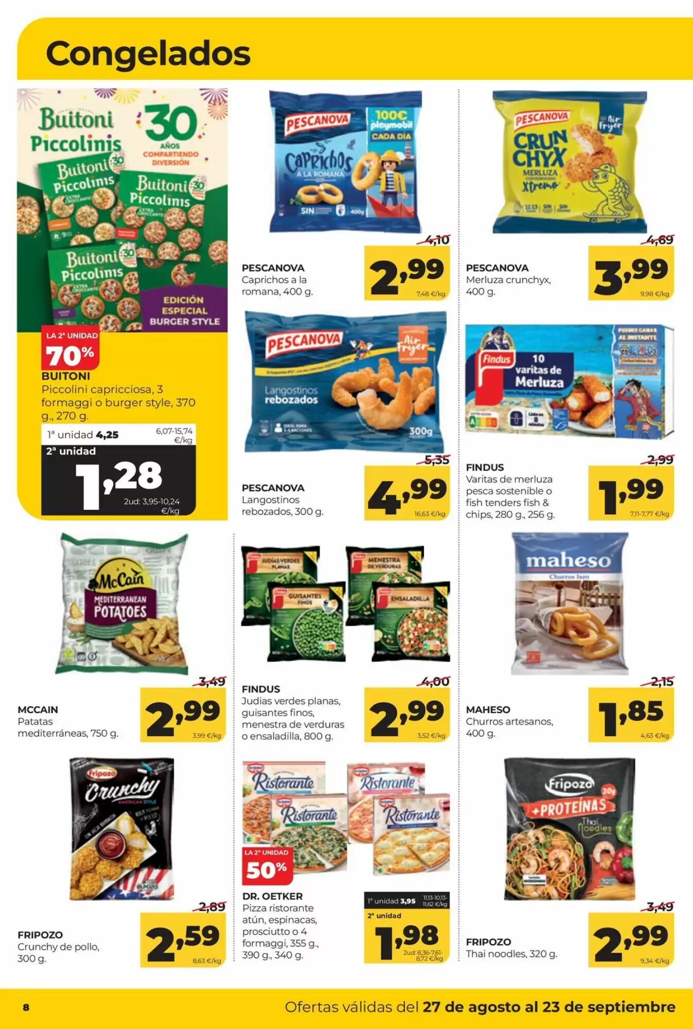 Folleto promocional de Alimerka válido desde el 27/08/2026 - Página 8.