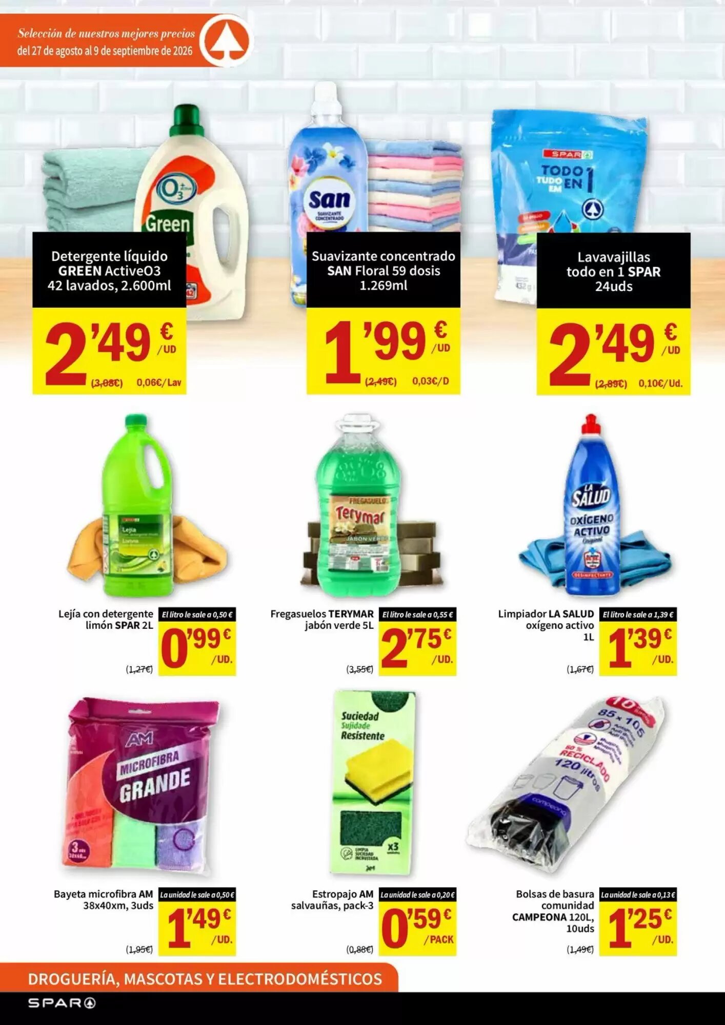 Folleto promocional de Spar válido desde el 27/08/2026 - Página 10.