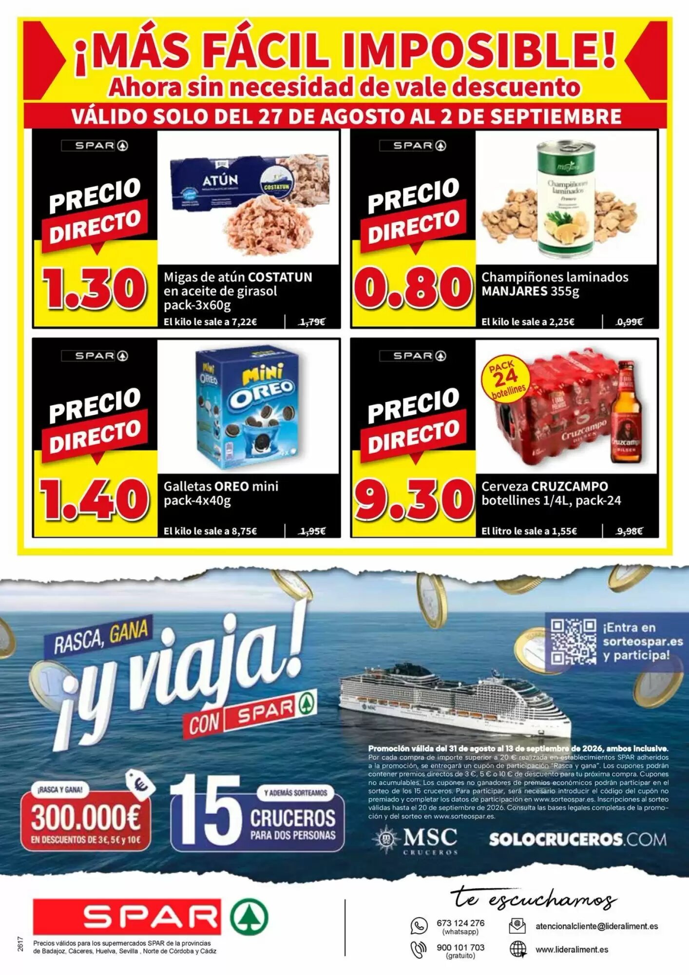 Folleto promocional de Spar válido desde el 27/08/2026 - Página 12.
