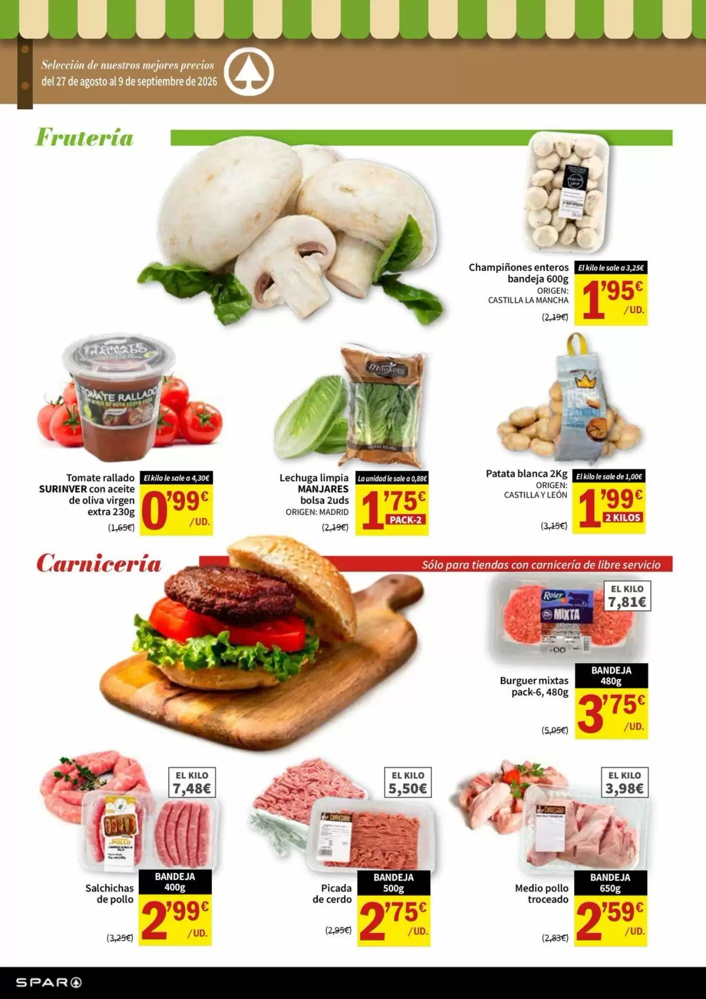 Folleto promocional de Spar válido desde el 27/08/2026 - Página 2.