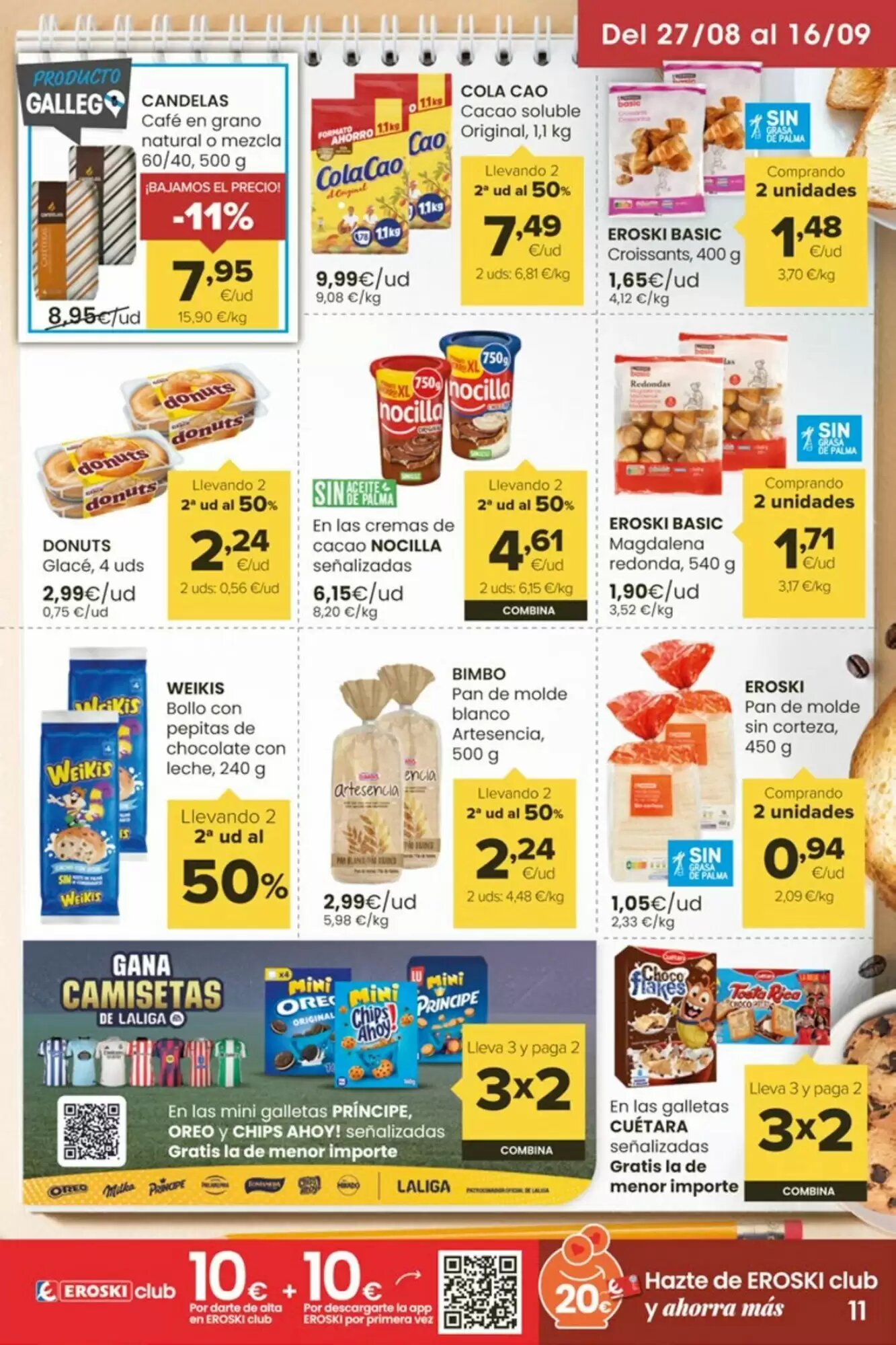 Folleto promocional de Supermercados Plaza válido desde el 28/08/2026 - Página 11.