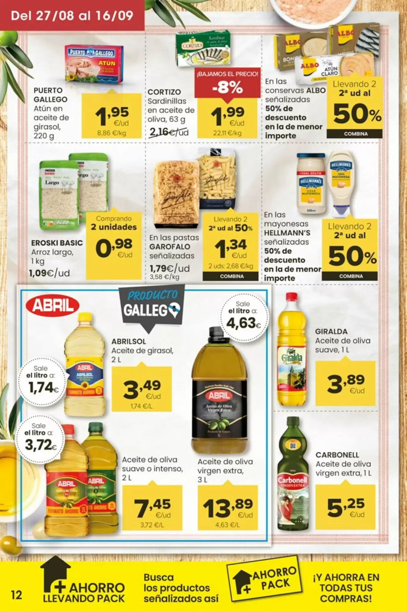 Folleto promocional de Supermercados Plaza válido desde el 28/08/2026 - Página 12.