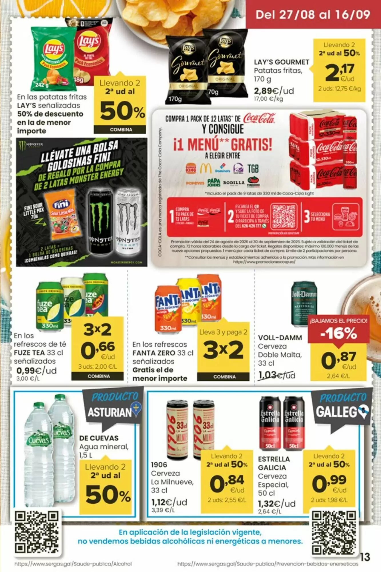 Folleto promocional de Supermercados Plaza válido desde el 28/08/2026 - Página 13.