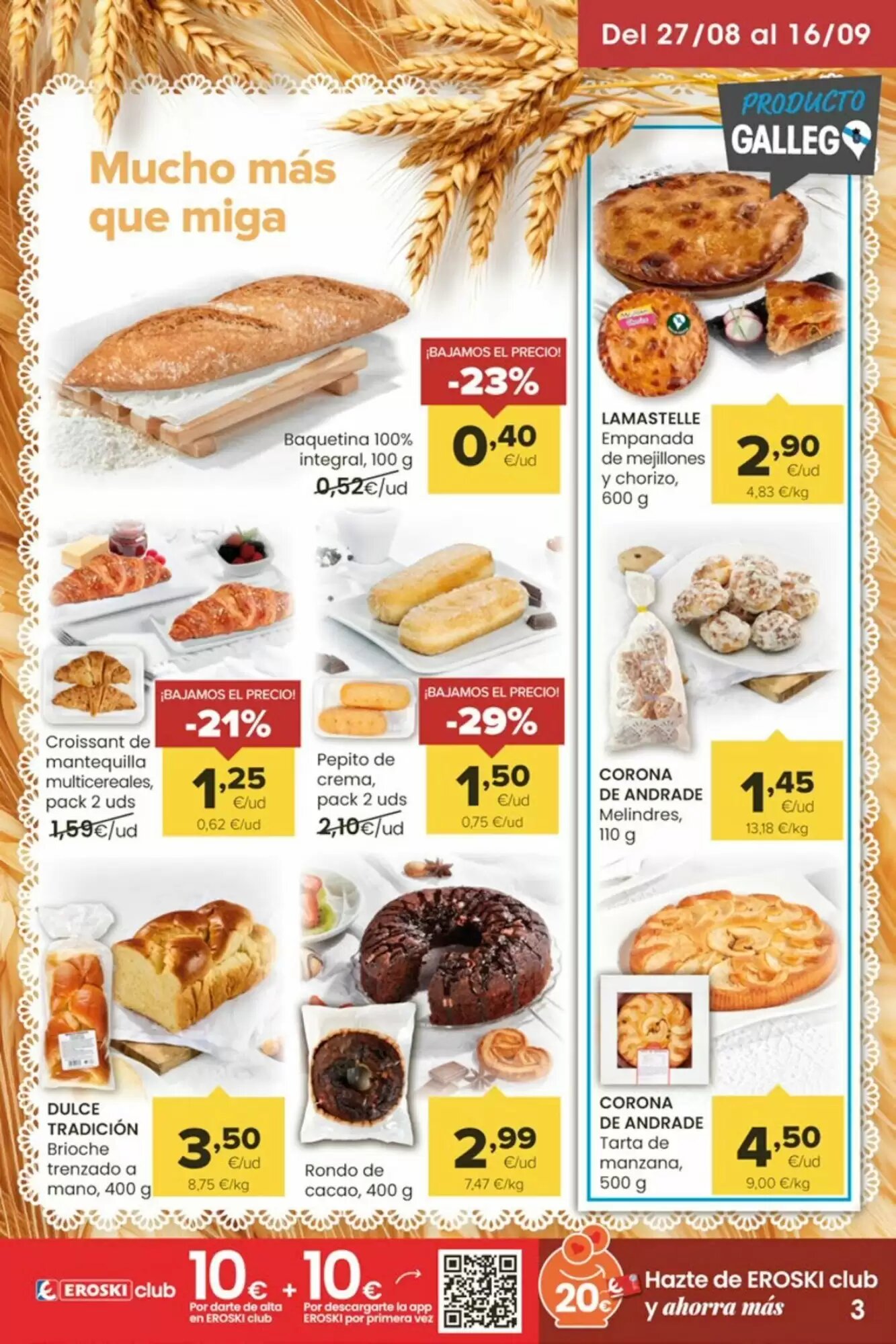 Folleto promocional de Supermercados Plaza válido desde el 28/08/2026 - Página 3.