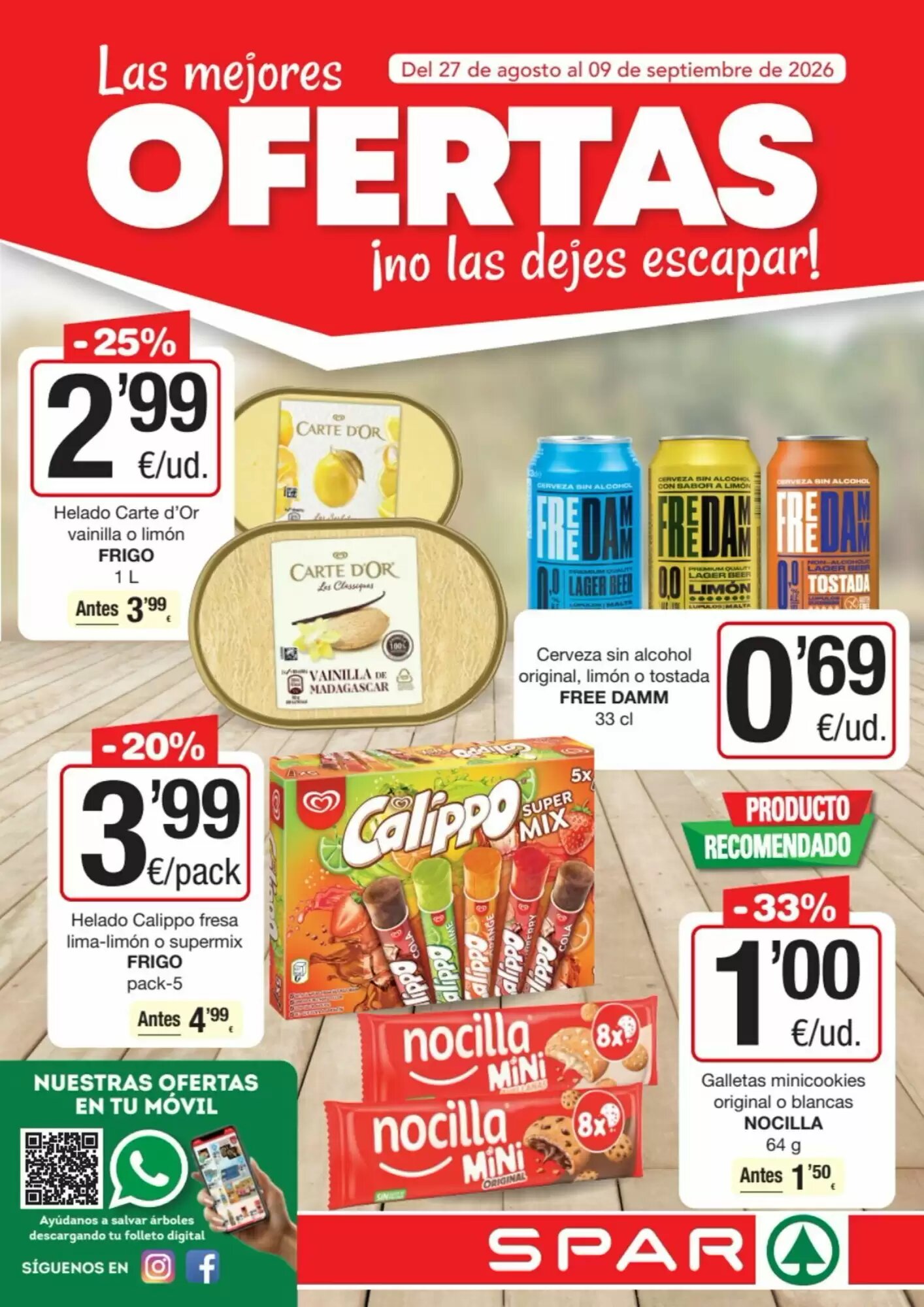 Folleto promocional de Maskom Supermercados válido desde el 28/08/2026 - Página 1.