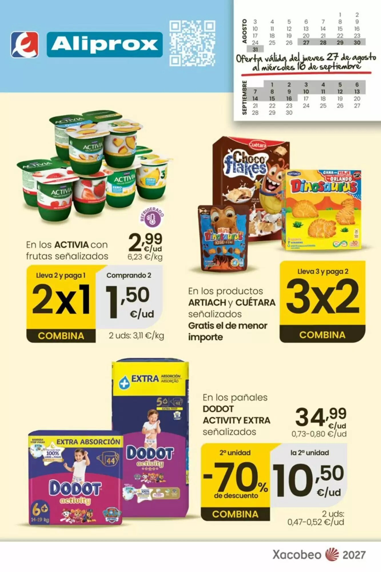 Folleto promocional de MAS válido desde el 28/08/2026 - Página 1.