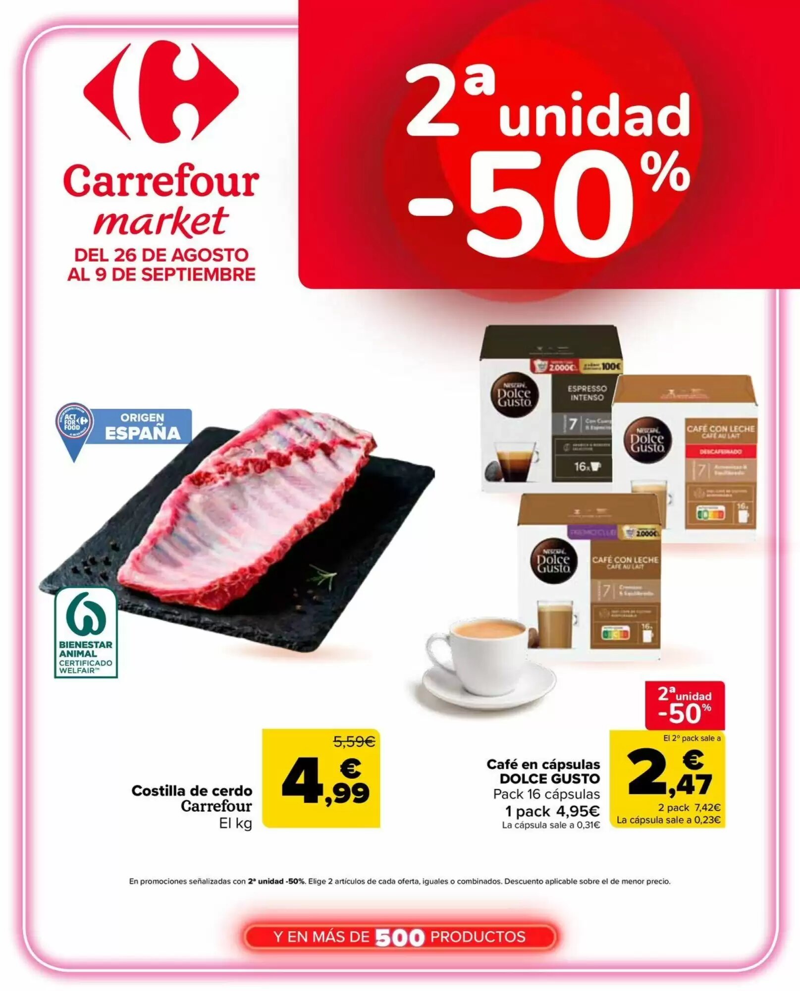 Folleto promocional de Carrefour Market válido desde el 29/08/2026 - Página 1.