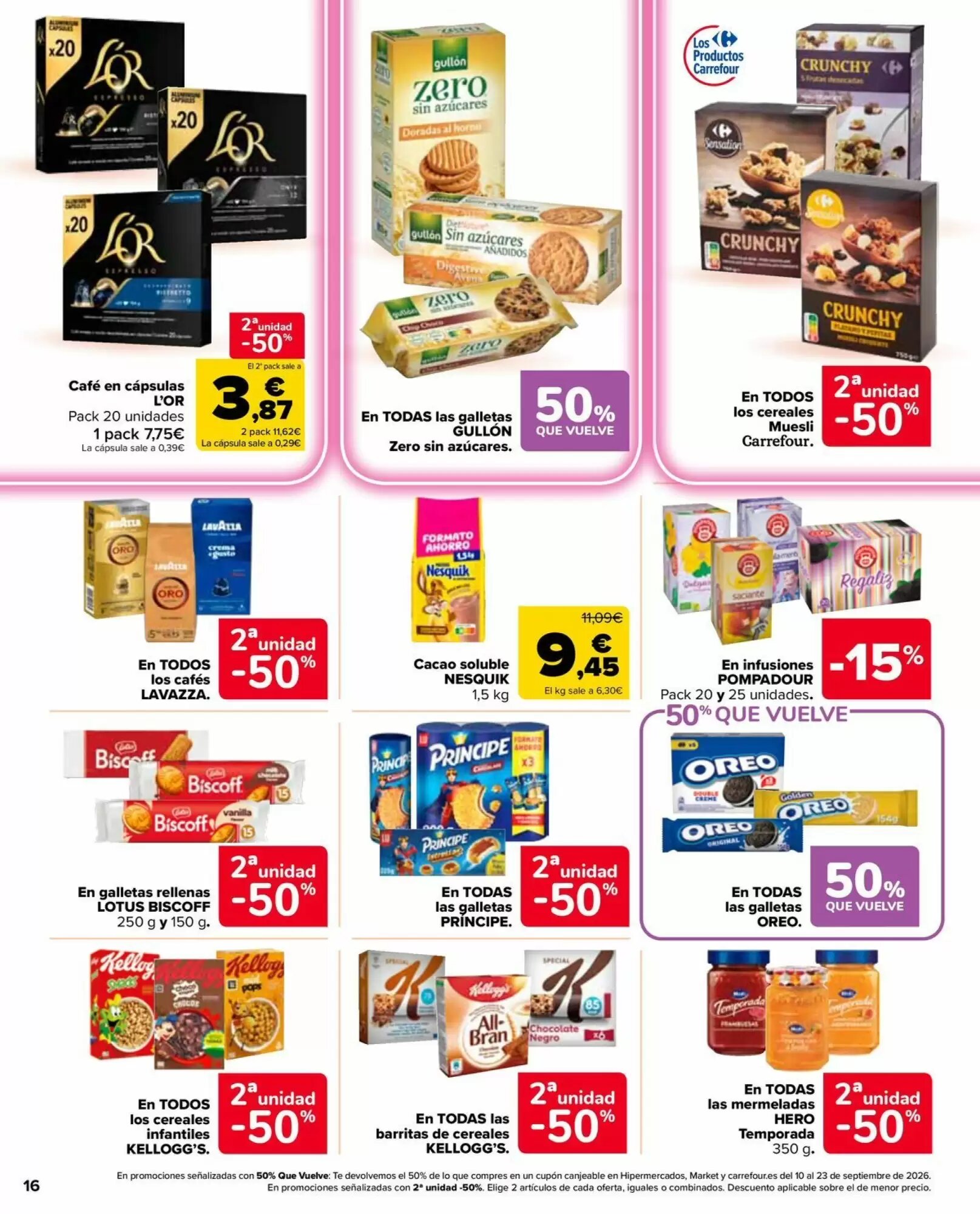 Folleto promocional de Carrefour Market válido desde el 29/08/2026 - Página 16.