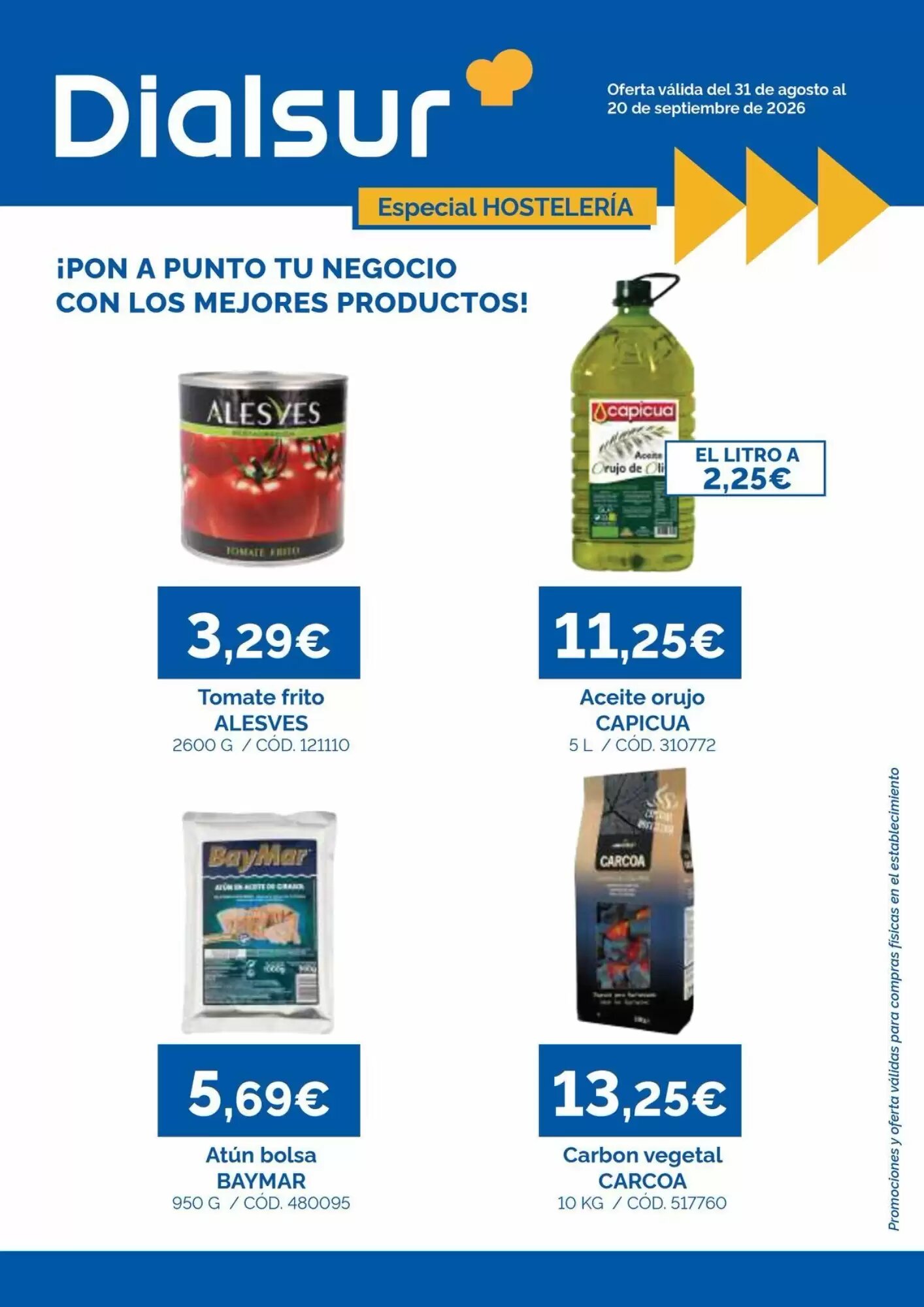 Folleto promocional de Dia válido desde el 31/08/2026 - Página 1.
