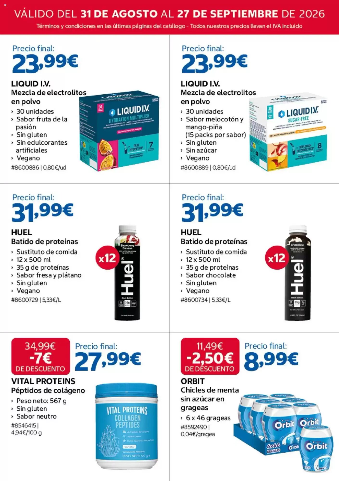 Folleto promocional de Costco válido desde el 31/08/2026 - Página 10.
