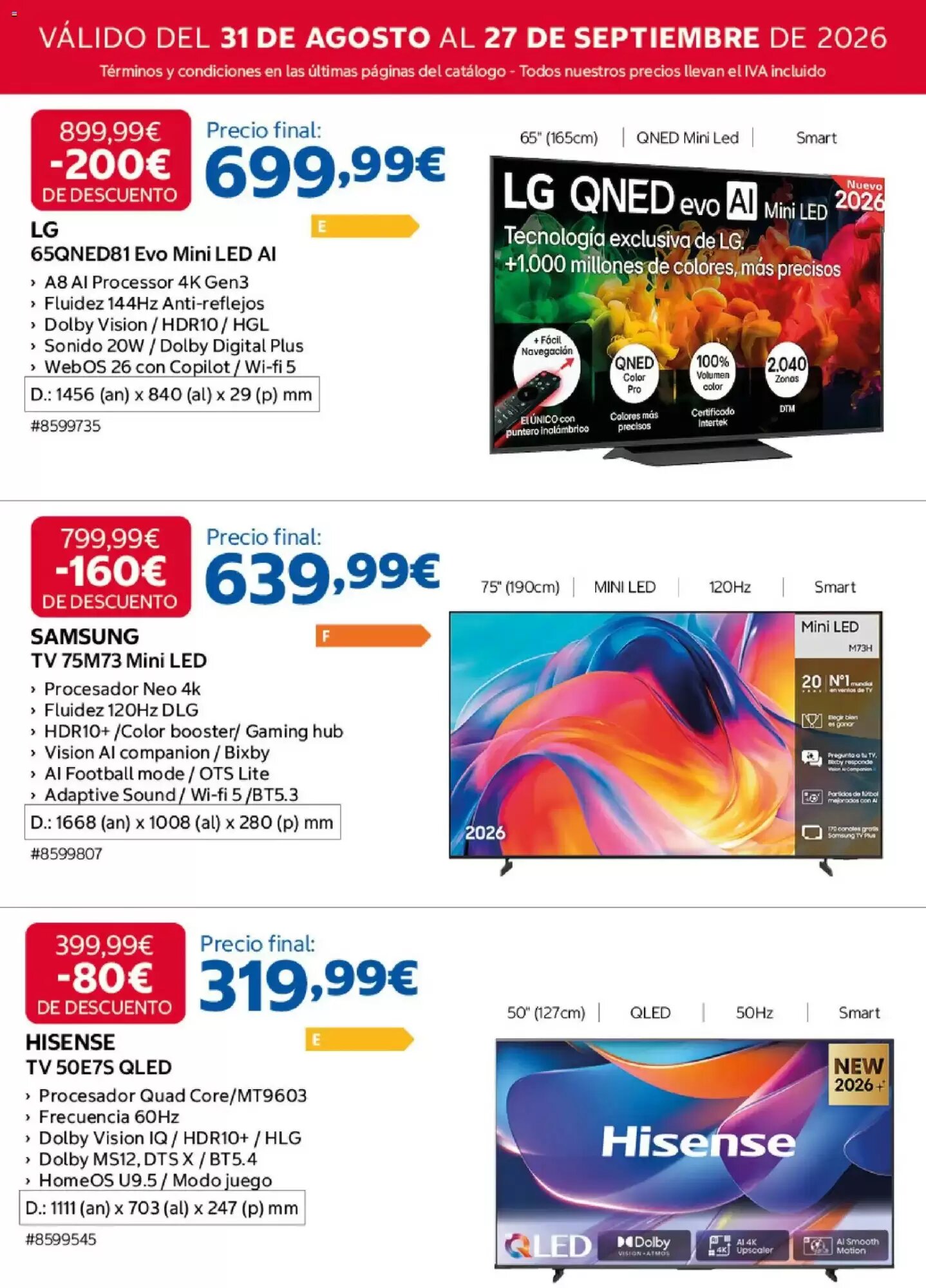 Folleto promocional de Costco válido desde el 31/08/2026 - Página 2.