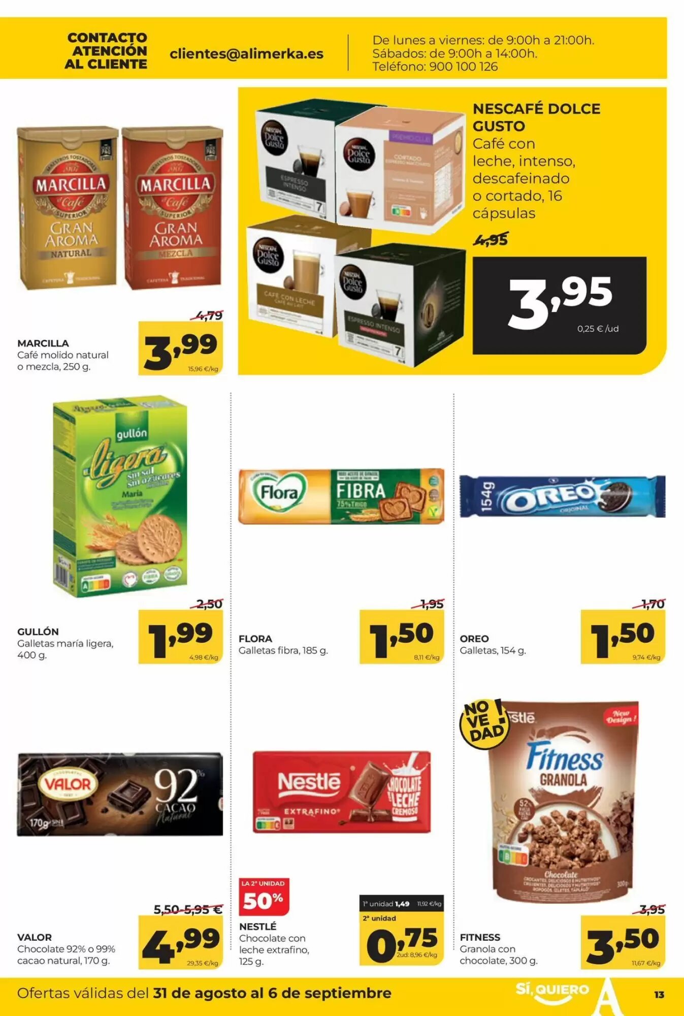 Folleto promocional de Alimerka válido desde el 31/08/2026 - Página 13.