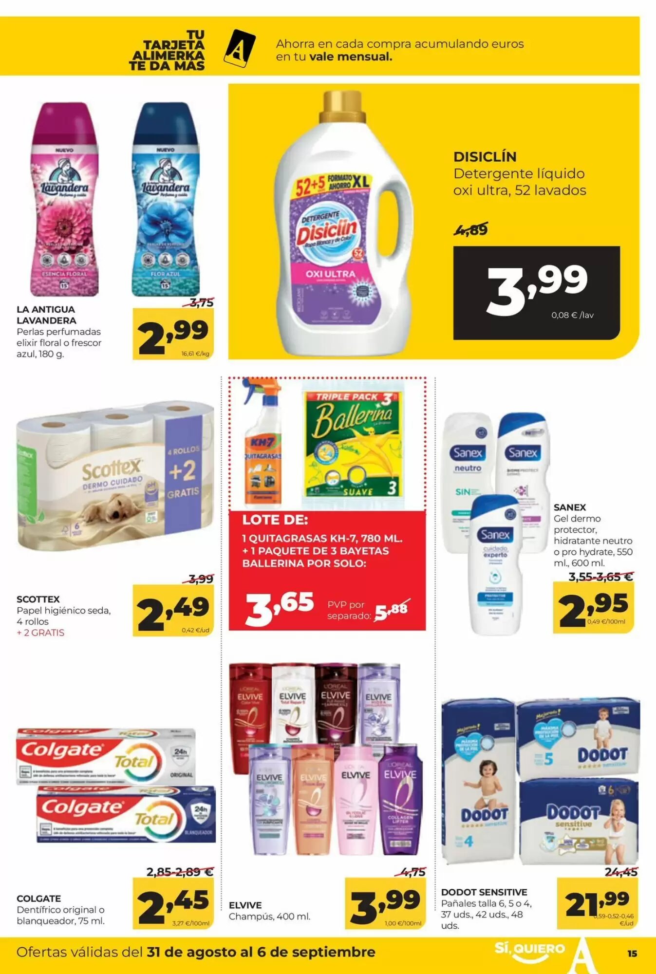 Folleto promocional de Alimerka válido desde el 31/08/2026 - Página 15.