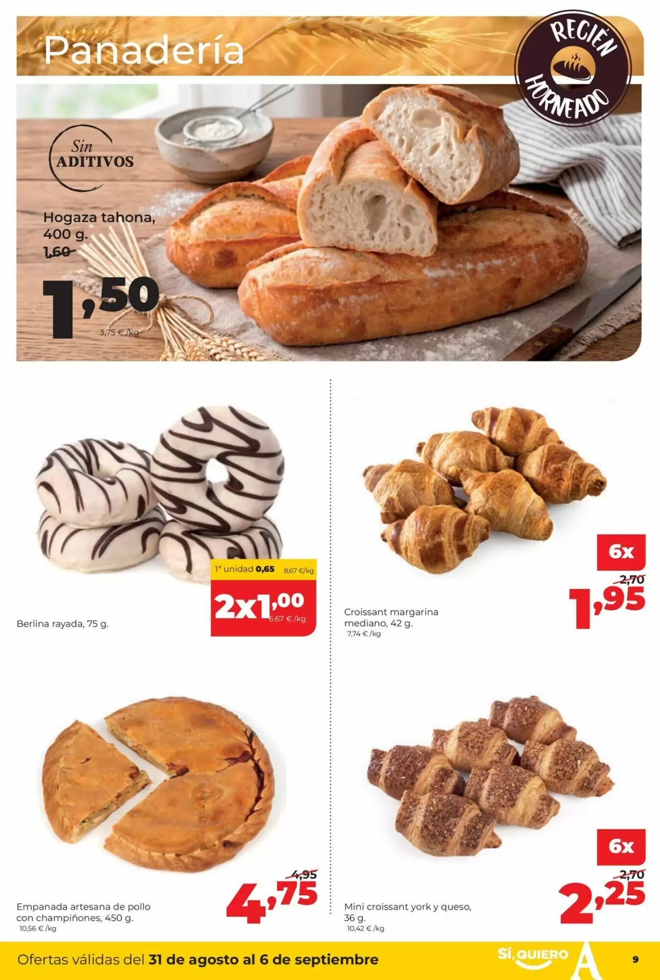 Folleto promocional de Alimerka válido desde el 31/08/2026 - Página 9.