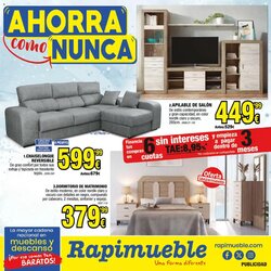 Folleto promocional de Rapimueble válido desde el 01/09/2026