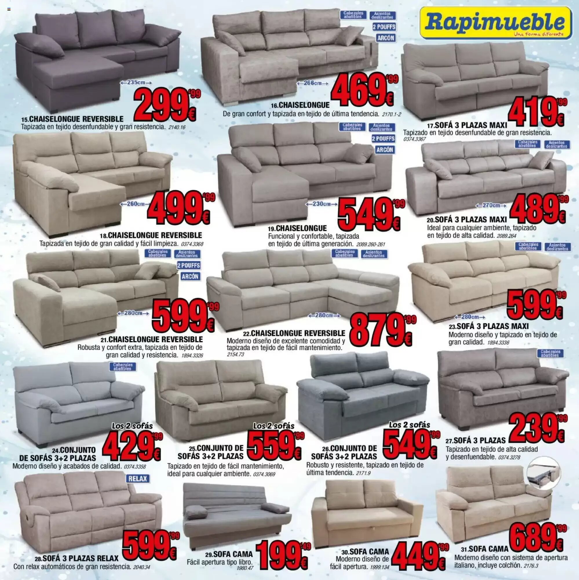 Folleto promocional de Rapimueble válido desde el 01/09/2026 - Página 3.