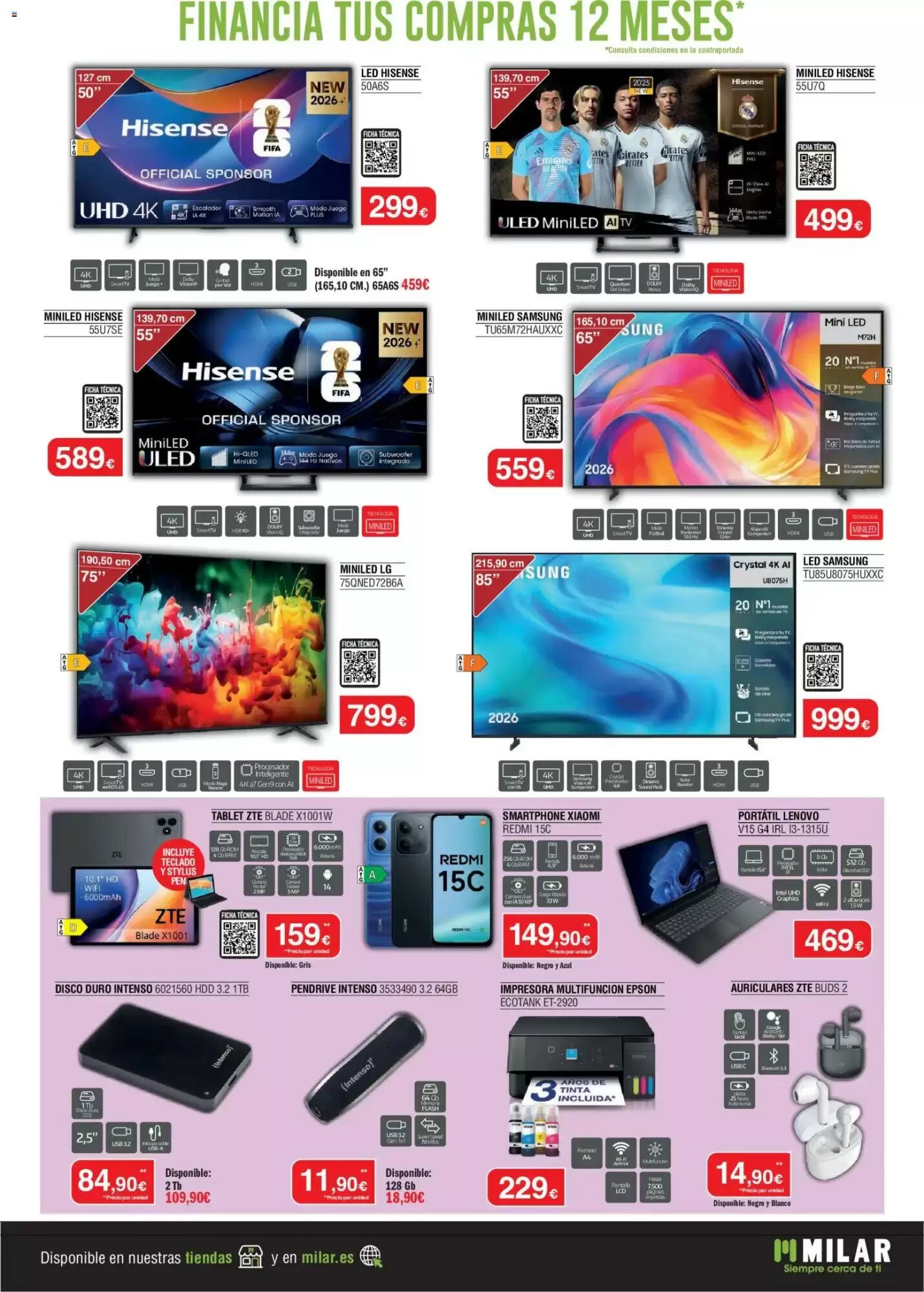Folleto promocional de Milar válido desde el 01/09/2026 - Página 3.