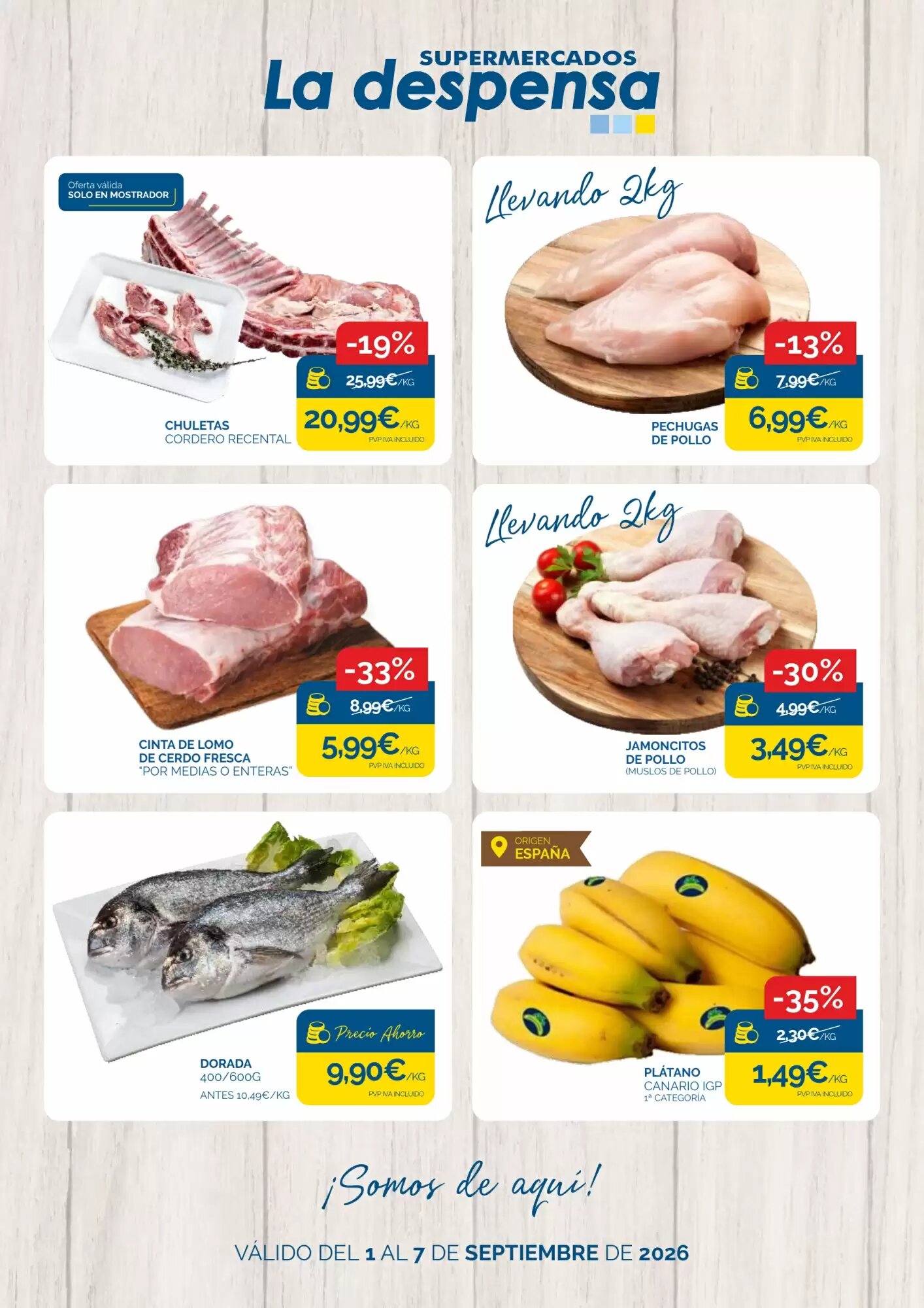 Folleto promocional de Supermercados La Despensa válido desde el 01/09/2026 - Página 1.
