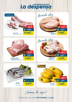 Folleto promocional de Supermercados La Despensa válido desde el 01/09/2026