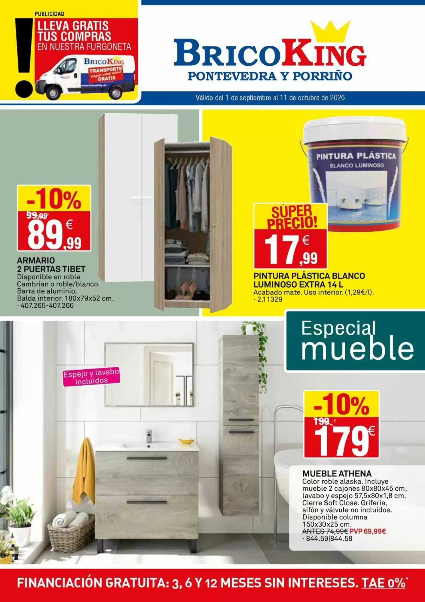 Folleto promocional de Bricoking válido desde el 01/09/2026 - Página 1.