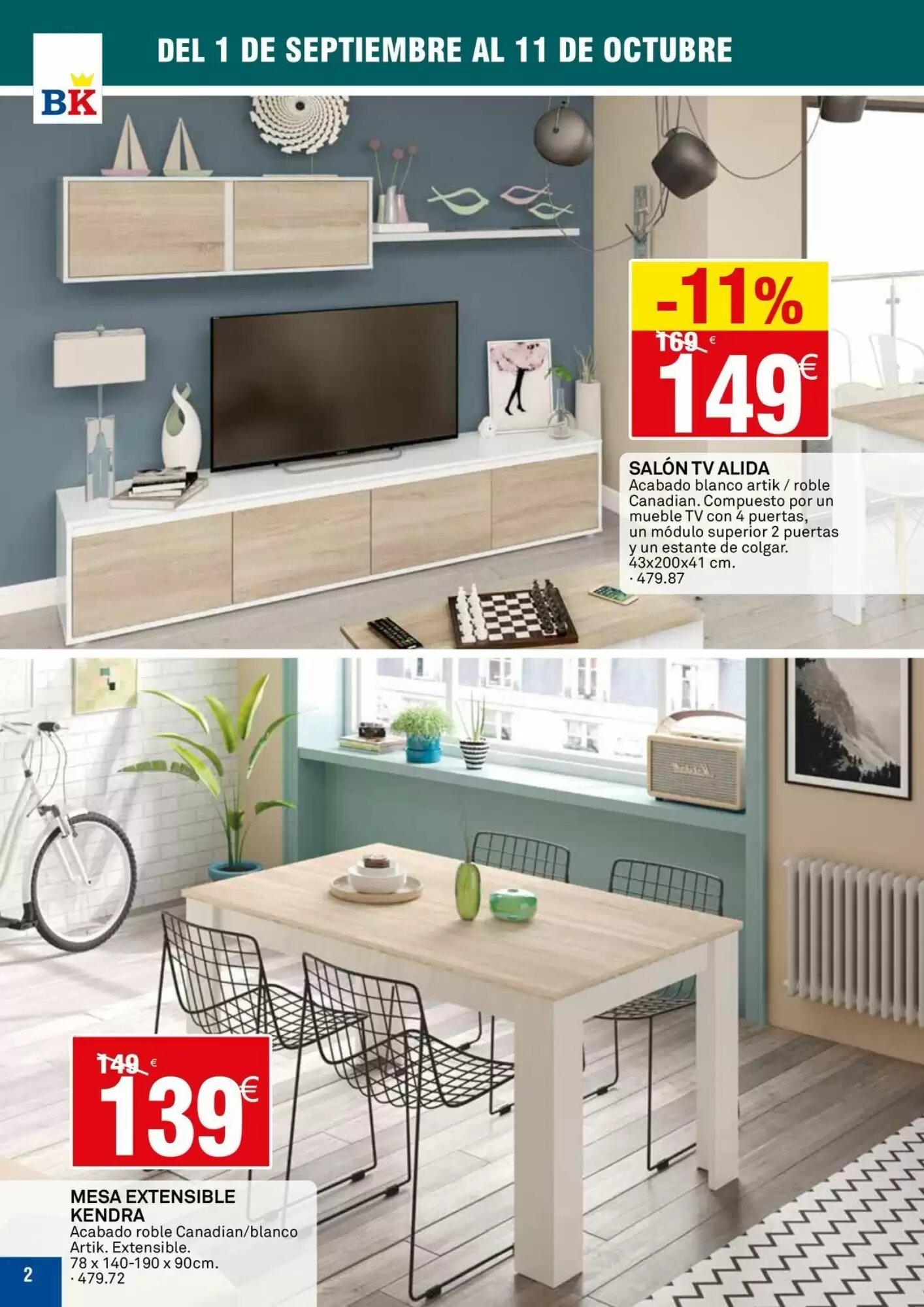Folleto promocional de Bricoking válido desde el 01/09/2026 - Página 2.