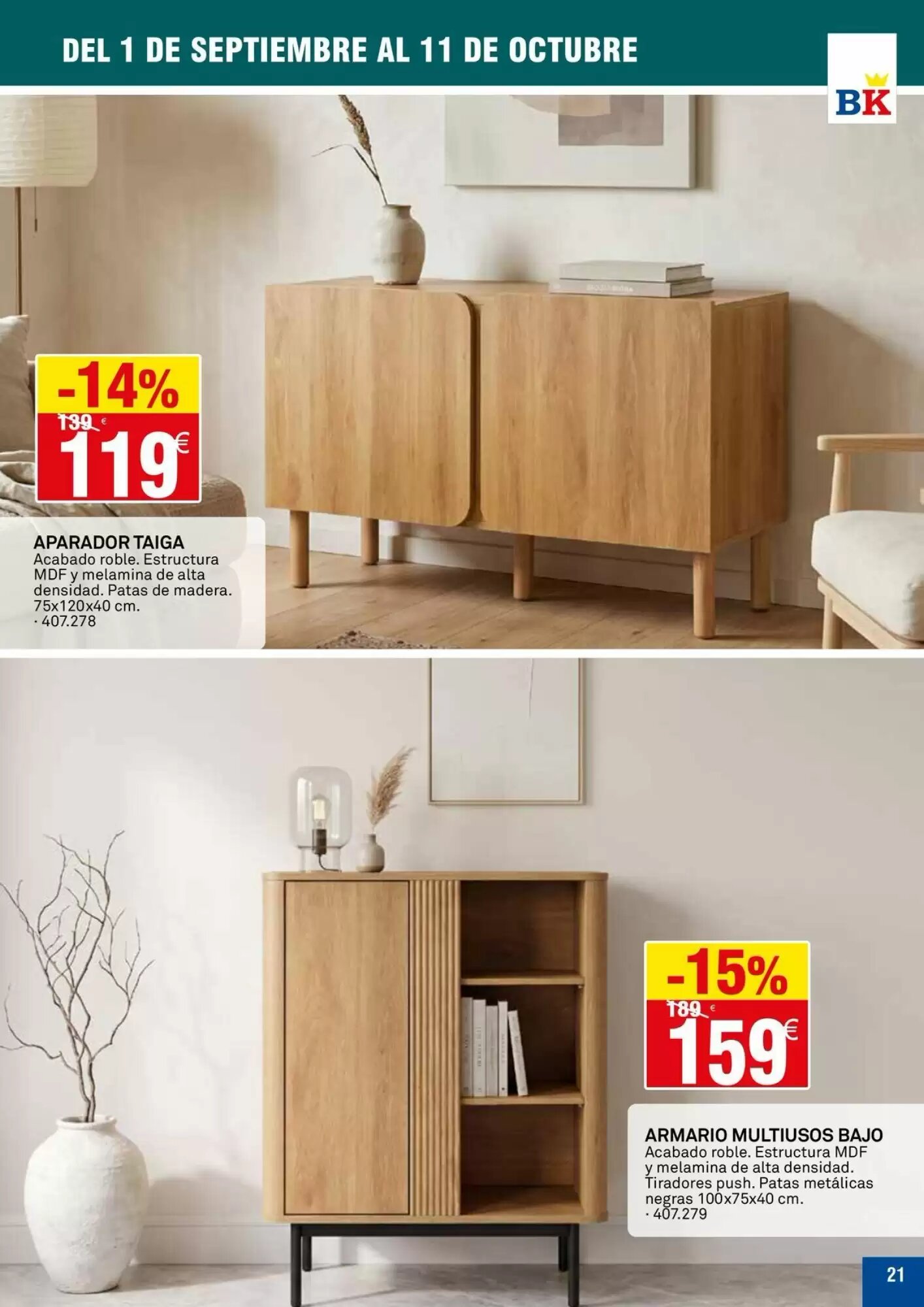 Folleto promocional de Bricoking válido desde el 01/09/2026 - Página 21.