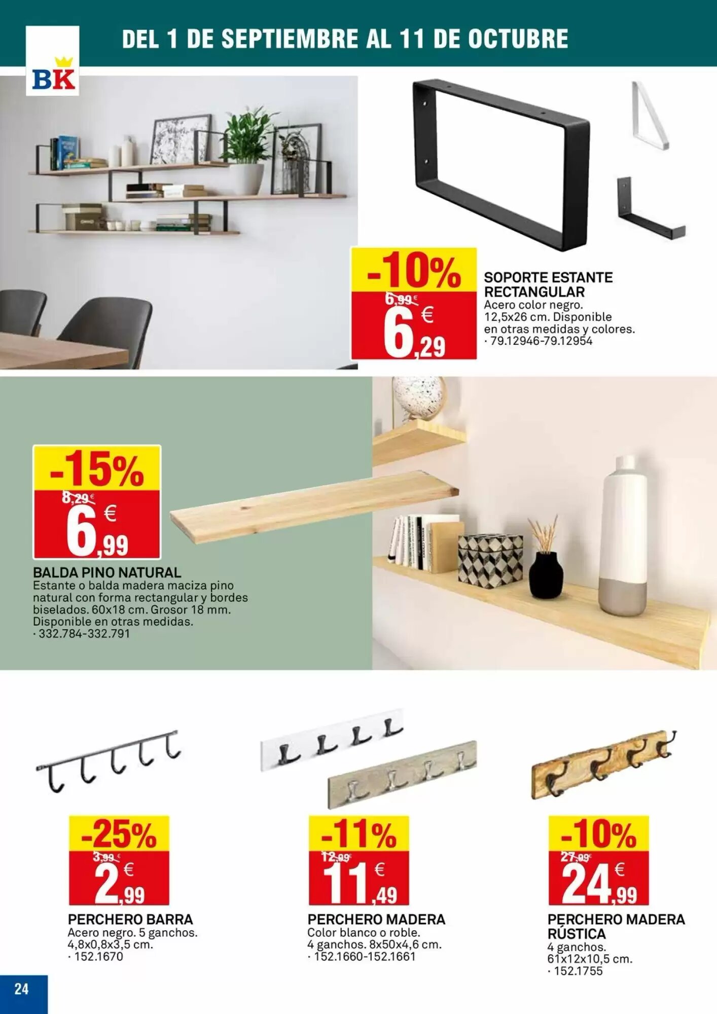 Folleto promocional de Bricoking válido desde el 01/09/2026 - Página 24.