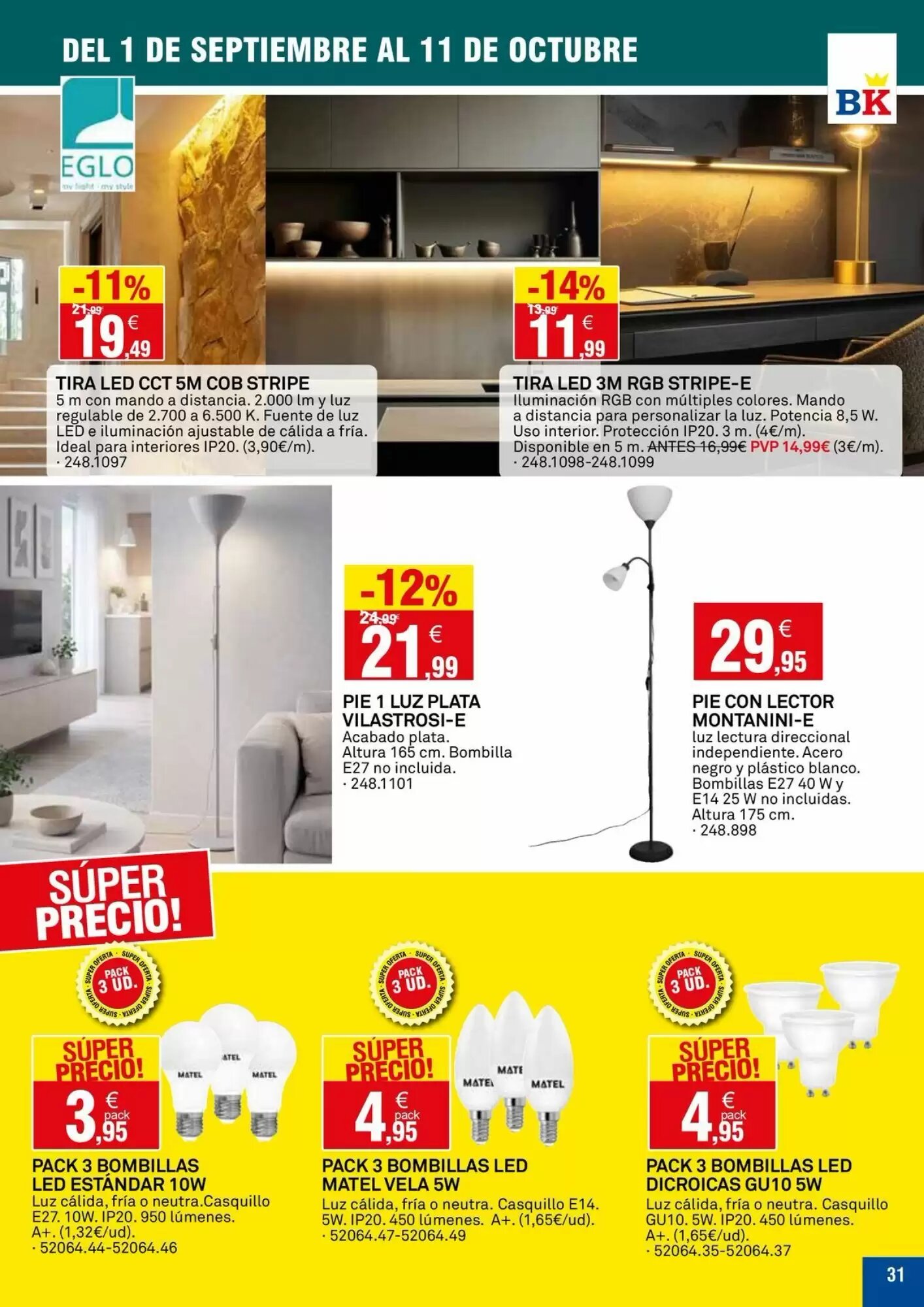 Folleto promocional de Bricoking válido desde el 01/09/2026 - Página 31.