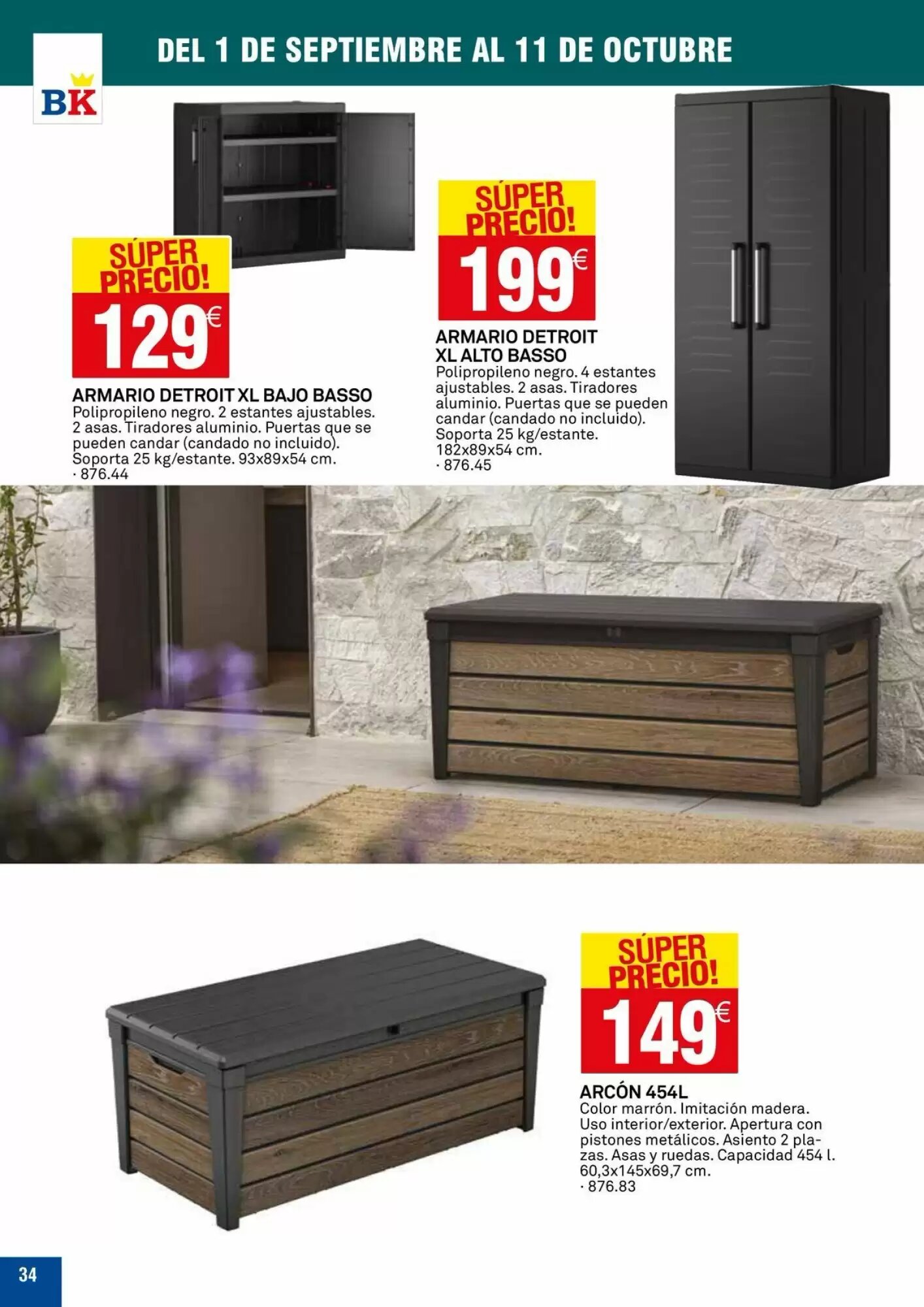 Folleto promocional de Bricoking válido desde el 01/09/2026 - Página 34.