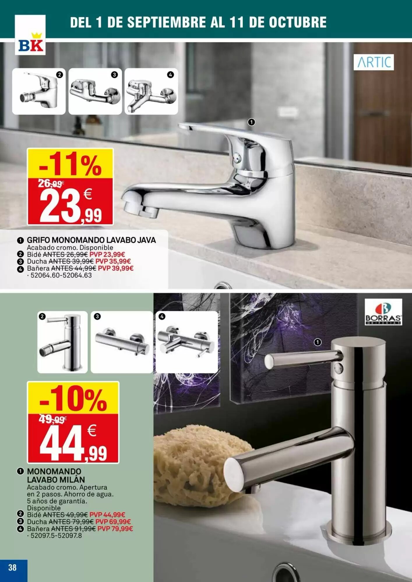 Folleto promocional de Bricoking válido desde el 01/09/2026 - Página 38.