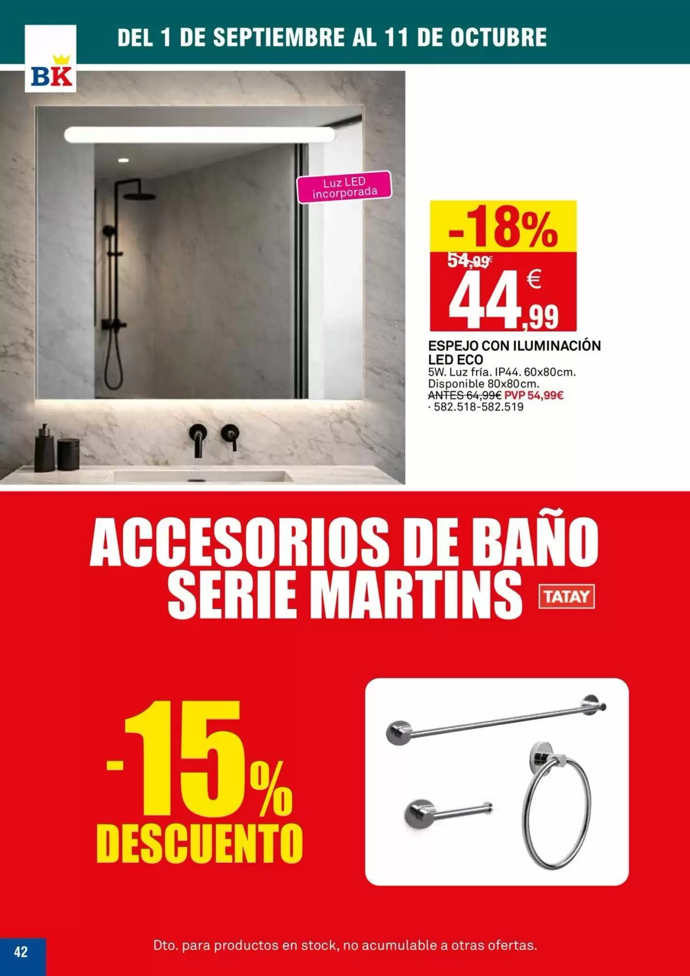 Folleto promocional de Bricoking válido desde el 01/09/2026 - Página 42.