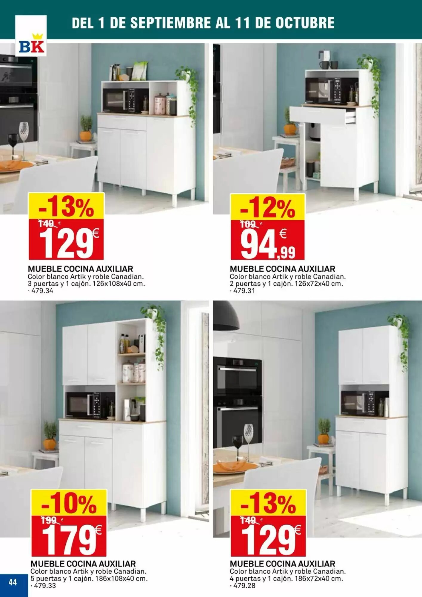 Folleto promocional de Bricoking válido desde el 01/09/2026 - Página 44.