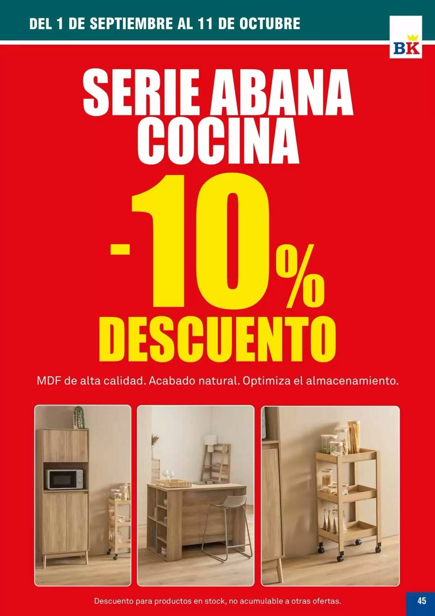 Folleto promocional de Bricoking válido desde el 01/09/2026 - Página 45.