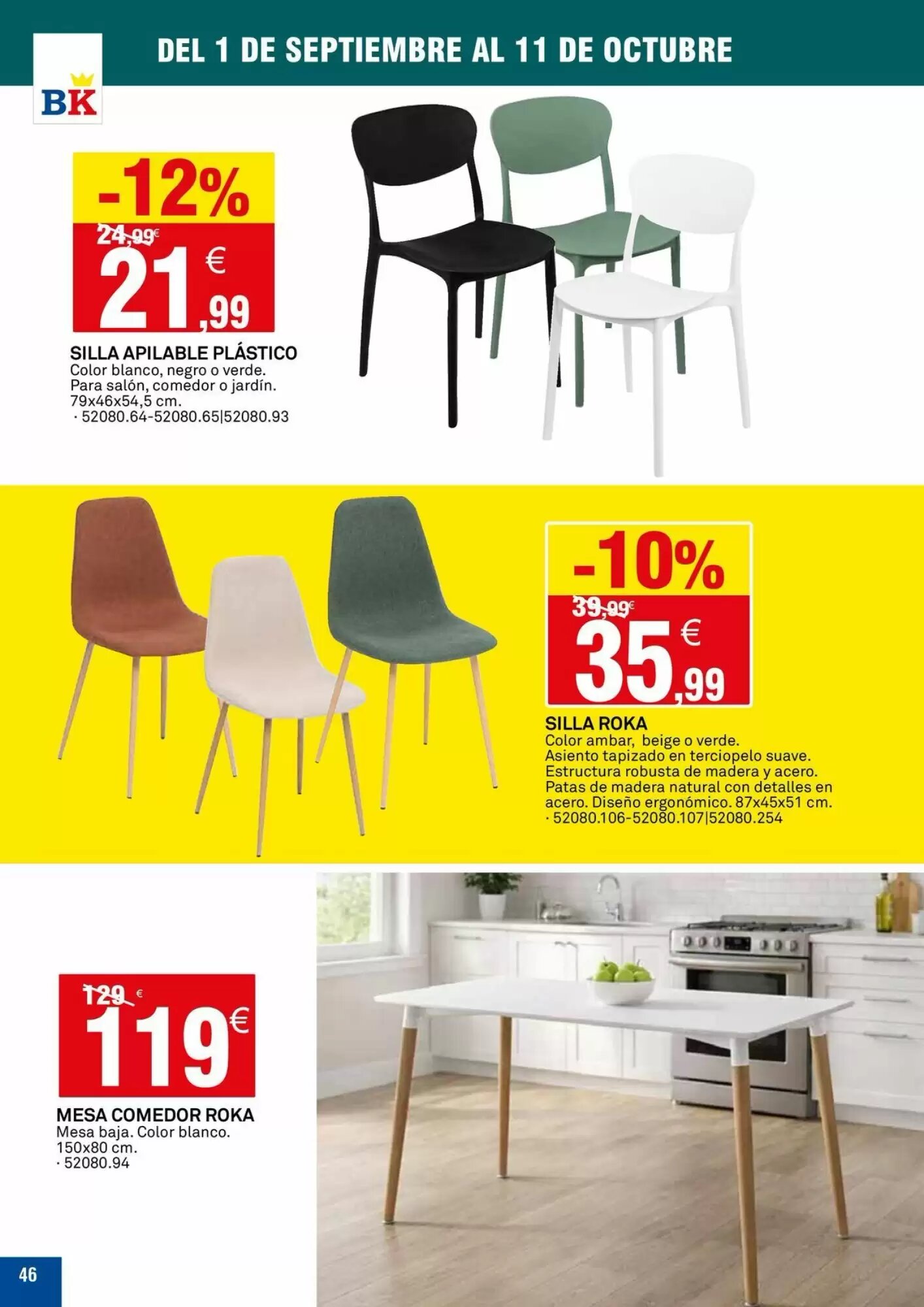 Folleto promocional de Bricoking válido desde el 01/09/2026 - Página 46.