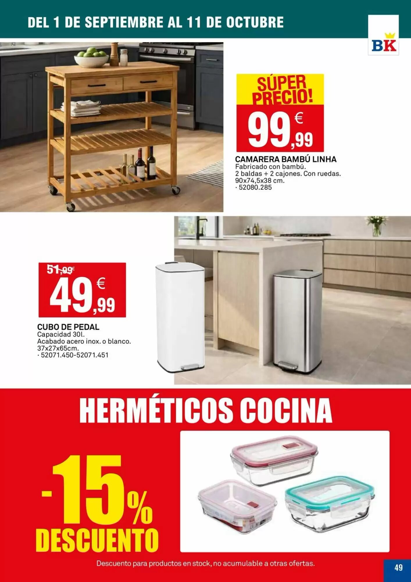 Folleto promocional de Bricoking válido desde el 01/09/2026 - Página 49.