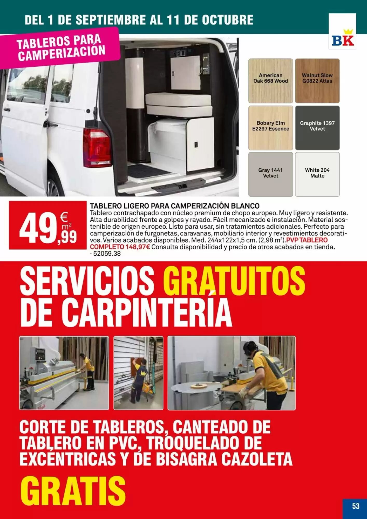 Folleto promocional de Bricoking válido desde el 01/09/2026 - Página 53.