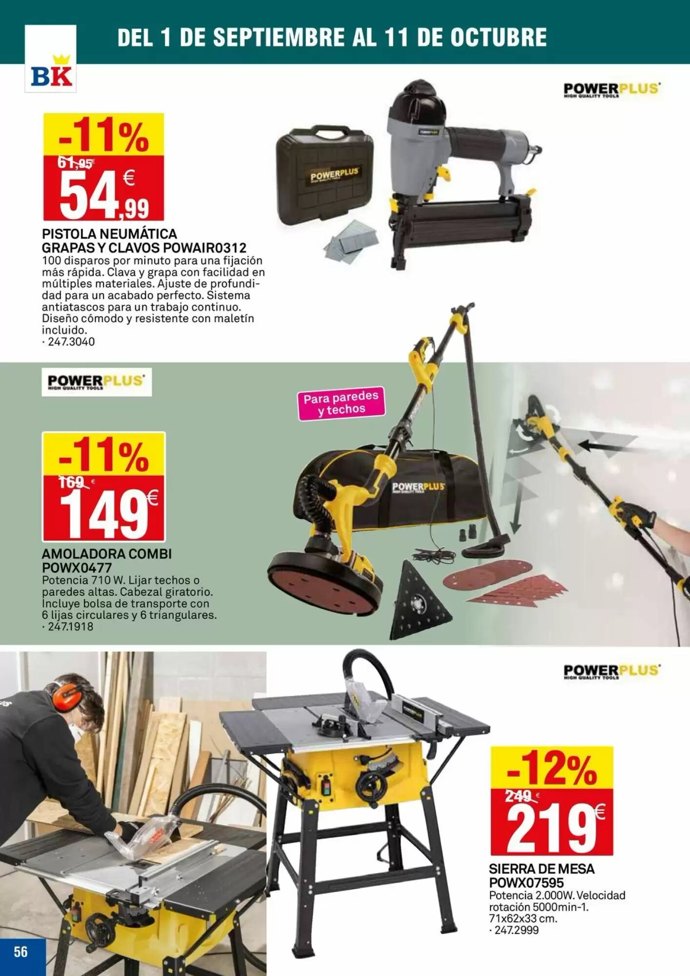 Folleto promocional de Bricoking válido desde el 01/09/2026 - Página 56.