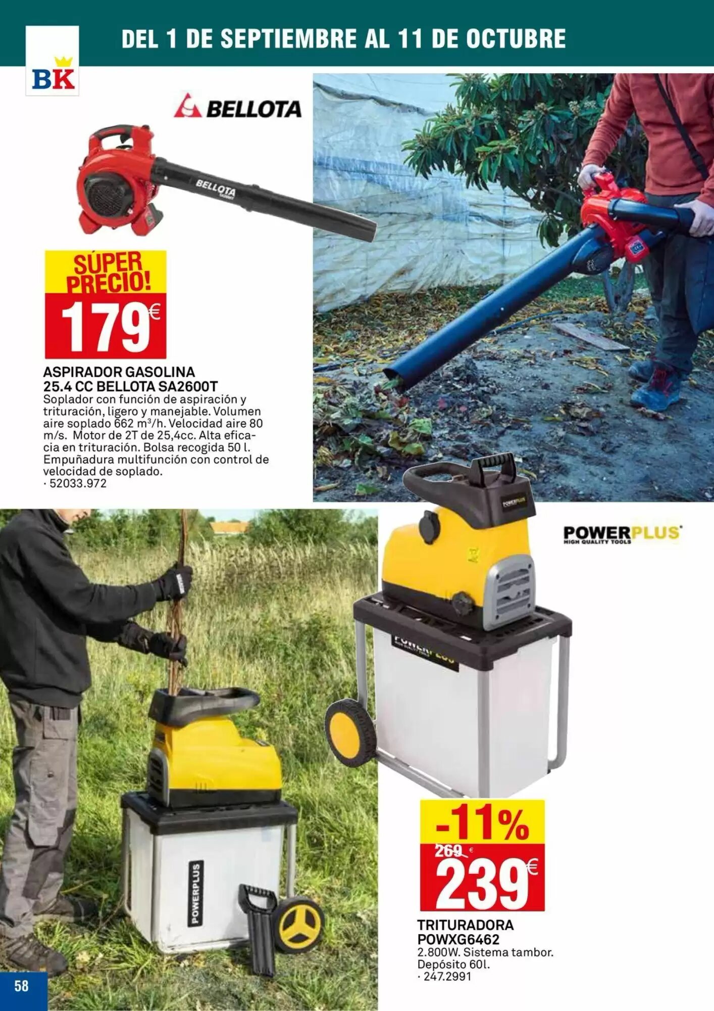 Folleto promocional de Bricoking válido desde el 01/09/2026 - Página 58.