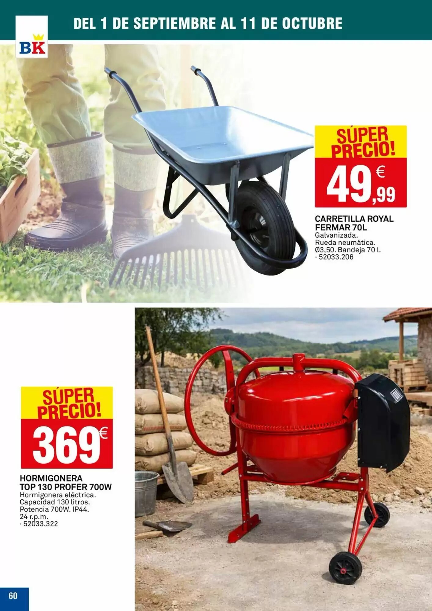 Folleto promocional de Bricoking válido desde el 01/09/2026 - Página 60.