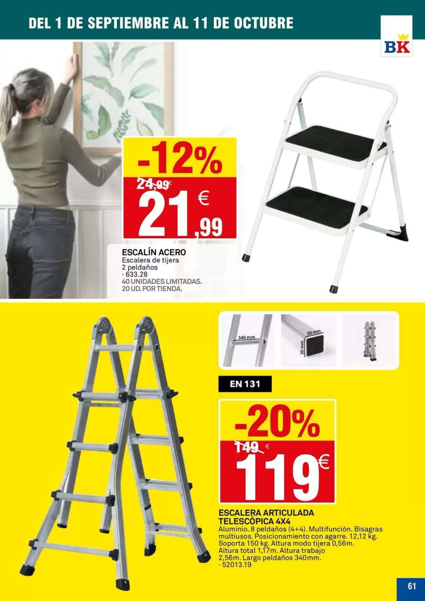 Folleto promocional de Bricoking válido desde el 01/09/2026 - Página 61.