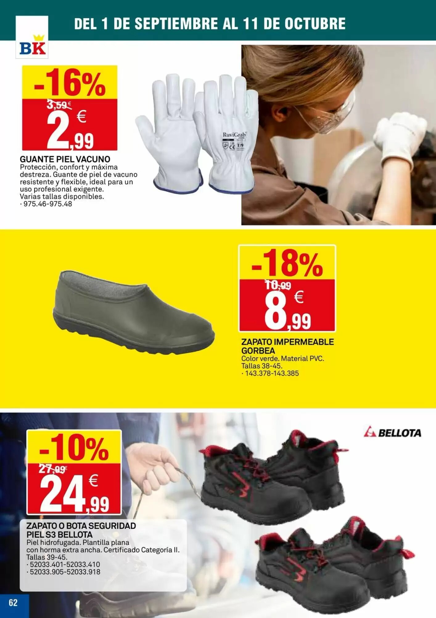 Folleto promocional de Bricoking válido desde el 01/09/2026 - Página 62.