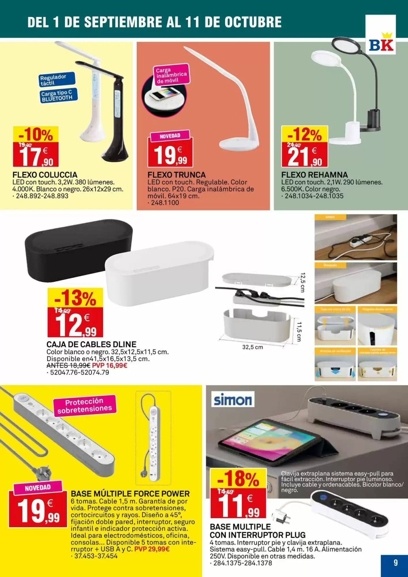 Folleto promocional de Bricoking válido desde el 01/09/2026 - Página 9.