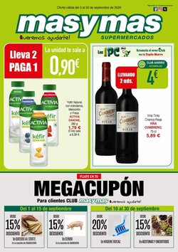 Folleto promocional de Masymas válido desde el 03/09/2026